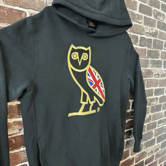 OVO UK Flag Union Jack London Exclusive OG Owl Hoodie embroidered Size Large - Picture 4 of 7